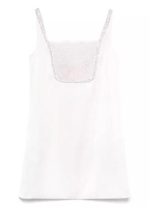 Self-Portrait satin mini dress - Pink