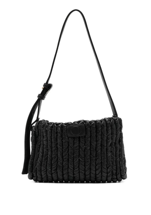 Nanushka woven shoulder bag - Black