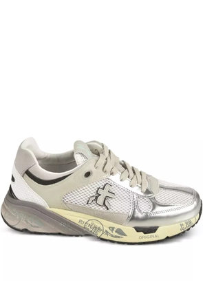 Premiata Mased metallic-panel sneakers - Silver