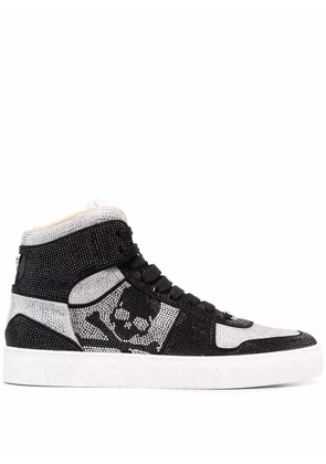 Philipp Plein Strass hi-top sneakers - Black