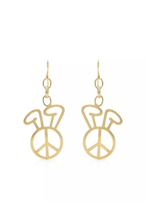Natasha Zinko peace-detail earrings - Gold