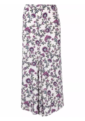 ISABEL MARANT high-waisted floral-print skirt - Neutrals