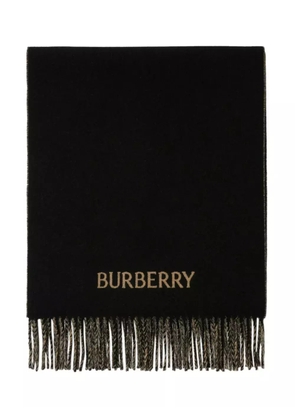 Burberry two-tone cashmere scarf - Black