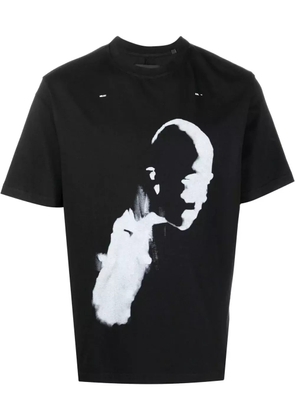 HELIOT EMIL graphic-print cotton T-shirt - Black