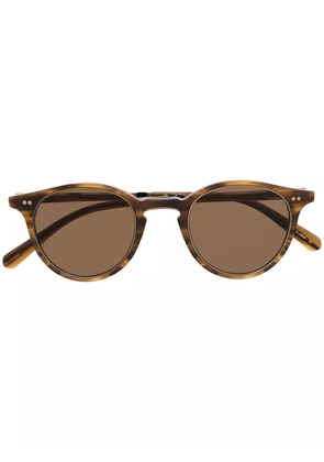 Garrett Leight tortoiseshell round frame sunglasses - Brown