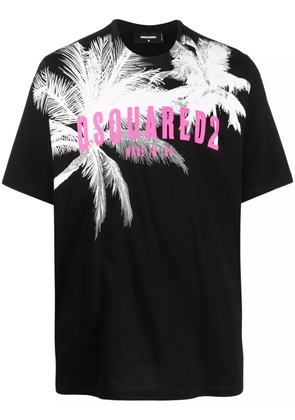 DSQUARED2 graphic-print short-sleeve T-shirt - Black