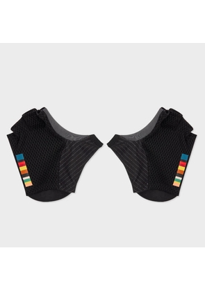 Paul Smith Black 'Signature Stripe' Cycling Gloves