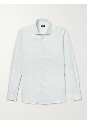Zegna - Oasi Striped Linen Shirt - Men - Green - S