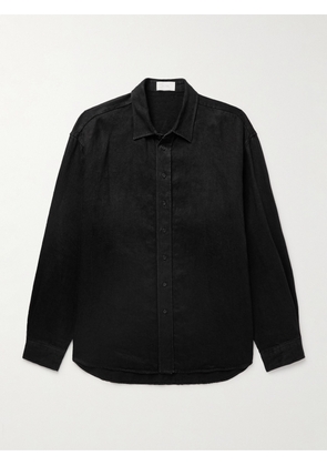 The Row - Penn Oversized Linen-Twill Overshirt - Men - Black - S