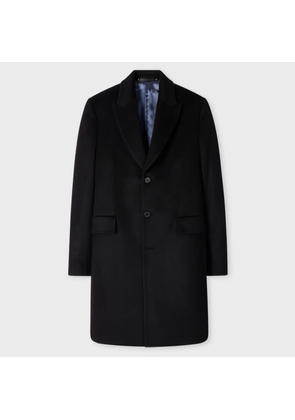 Paul Smith Black Cashmere Epsom Coat