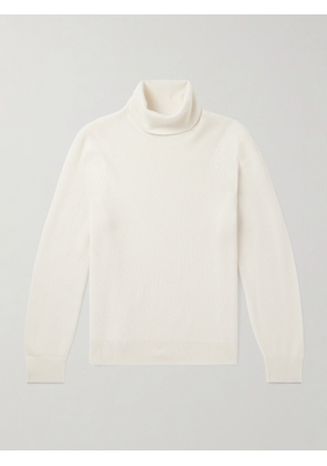 Brunello Cucinelli - Ribbed Cashmere Rollneck Sweater - Men - Neutrals - IT 46