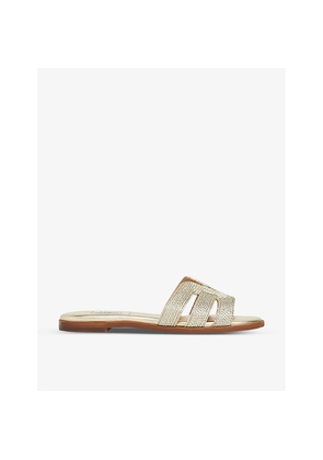 Womens LK Bennett Riley Rope-Detail Flat Mules