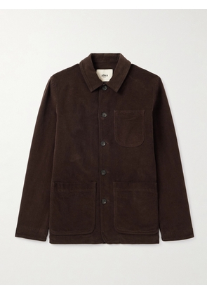 Altea - Constantin Garment-Dyed Stretch-Cotton Corduroy Overshirt - Men - Brown - S
