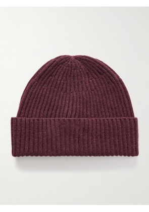 Brunello Cucinelli - Ribbed Cashmere Beanie - Men - Burgundy - S