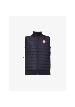 Mens Canada Goose High-Neck Padded Wool and Shell-Down Vest