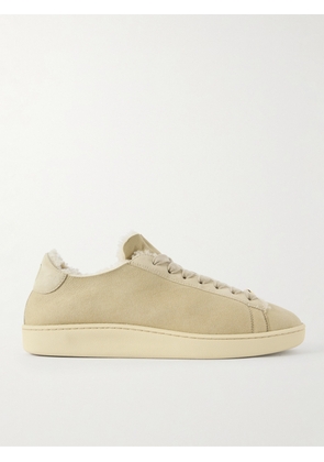 Valentino Garavani - Shearling-Lined Suede Sneakers - Men - Neutrals - EU 41