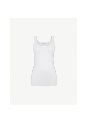 Womens Hanro Seamless Cotton Vest Top