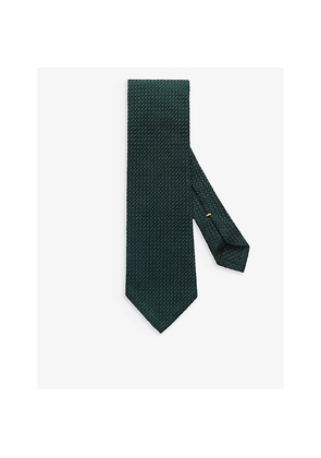 Mens Eton Textured Woven Silk Tie