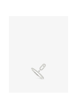 Messika Move Uno Pavé 18ct Gold and 0.29ct Brilliant-Cut Diamond Ring