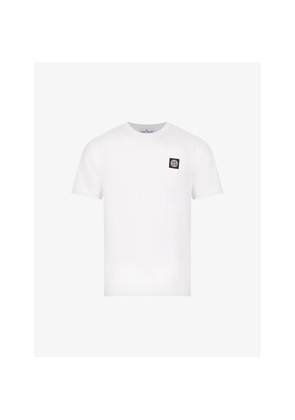 Mens Stone Island Logo-Patch Regular-Fit Cotton-Jersey T-Shirt
