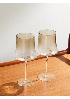 Brunello Cucinelli - Set of Two Murano Wine Glasses - Men - Brown