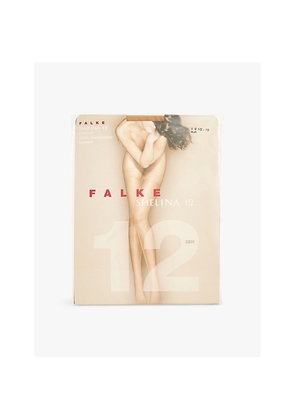 Womens Falke Shelina 12 Denier Woven-Blend Stockings