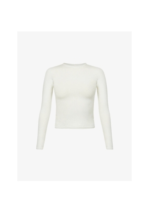 Womens Skims Round-Neck Long-Sleeve Cotton-Jersey Top