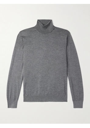 Zegna - Cashmere and Silk-Blend Rollneck Sweater - Men - Gray - IT 46