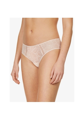Womens Simone Perele Comete Stretch-Lace Shorty Briefs