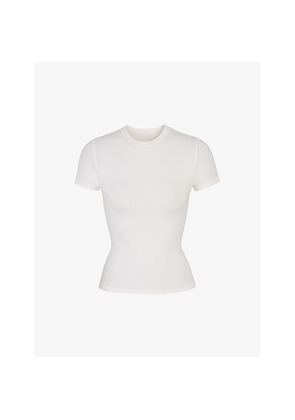 Womens Skims Short-Sleeved Slim-Fit Stretch-Cotton T-Shirt