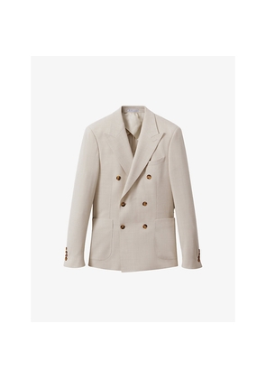 Mens Reiss Belmont Slim-Fit Stretch Woven-Blend Blazer