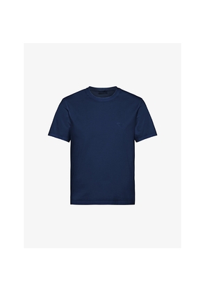 Mens Prada Logo-Embroidered Slim-Fit Stretch-Cotton T-Shirt