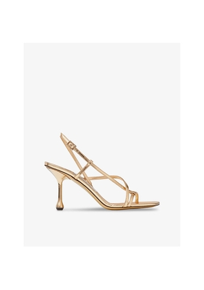 Womens Jimmy Choo Etana 80 Leather Heeled Sandals