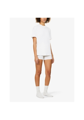 Womens Skims Boyfriend Oversized Stretch-Jersey T-Shirt