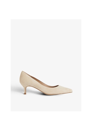 Womens LK Bennett Audrey Pointed-Toe Leather Courts