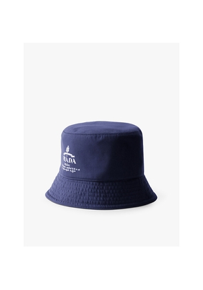 Mens Prada Branded Cotton Bucket Hat