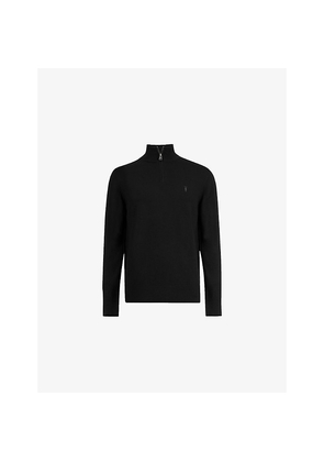 Mens Allsaints Kilburn Funnel-Neck Wool-Blend Jumper
