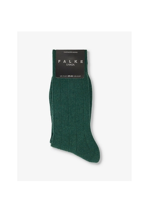 Mens Falke Lhasa Rib Wool-Blend Knitted Socks