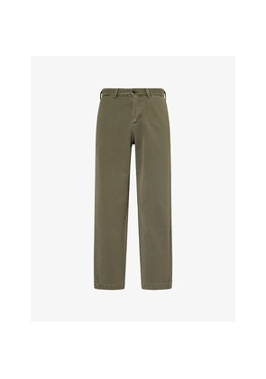 Mens Citizens Of Humanity Flat Front Chino Tapered-Leg Cotton Trousers