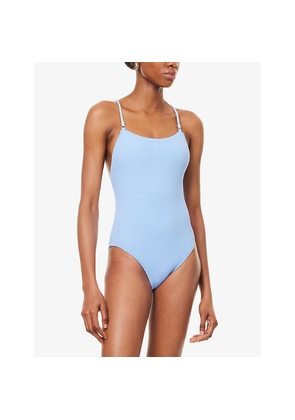 Womens Hunza G Pamela Seersucker Swimsuit