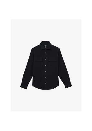 Mens Reiss Camber Chest-Pocket Cotton Overshirt