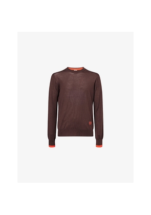 Mens Loewe Anagram Crewneck Wool Jumper