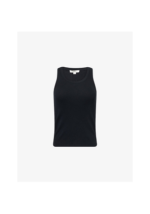 Womens Vince Scoop-Neck Stretch-Jersey Top