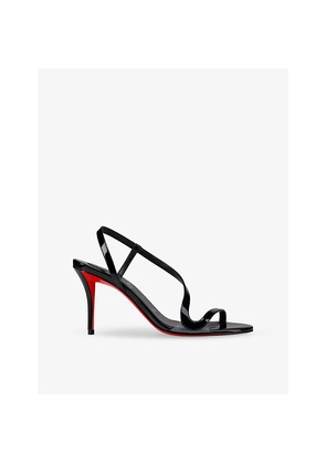 Womens Christian Louboutin Rosa Z 80 Patent-Pvc Heeled Sandals