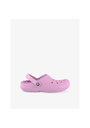 Womens Crocs Classic Lined Rubber Clogs