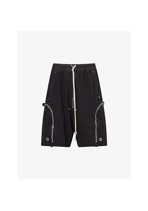 Mens Rick Owens Drkshdw Bauhaus Drawstring Cotton-Jersey Shorts
