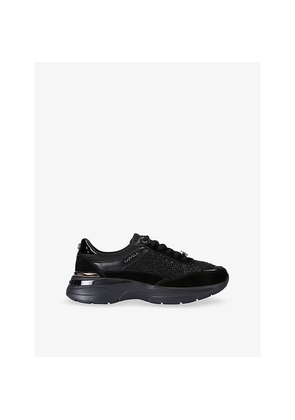 Womens Carvela Presto Suede and Fabric Trainers