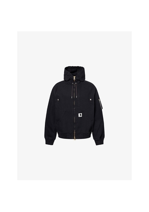 Mens Sacai x Carhartt WIP Hooded Cotton-Canvas Jacket
