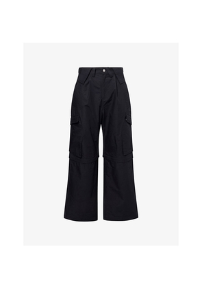 Mens Basketcase Dolly Cargo Wide-Leg Cotton Cargo Trousers