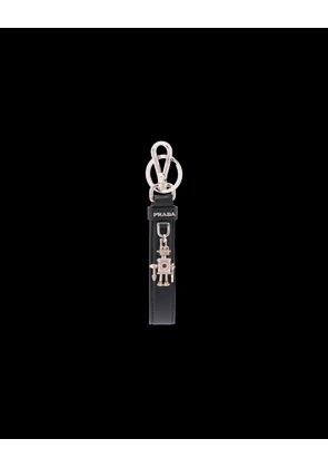 Saffiano leather keychain